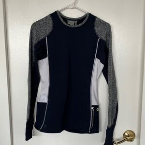 Athleta Navy Heat Zone Top